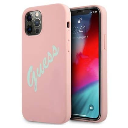 Guess Silicone - θήκη για Apple iPhone 12 Pro Max - Ροζ