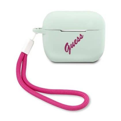 Guess GUACAPLSVSBF AirPods Pro cover  Μπλε fuksja/blue fuschia Silicone Vintage