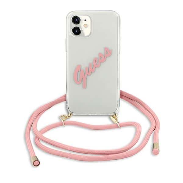 Guess Script vintage - θήκη για Apple iPhone 12 mini - Ροζ - Image 2
