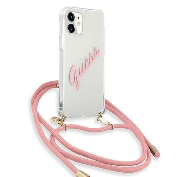 Guess Script vintage - θήκη για Apple iPhone 12 mini - Ροζ - Image 3