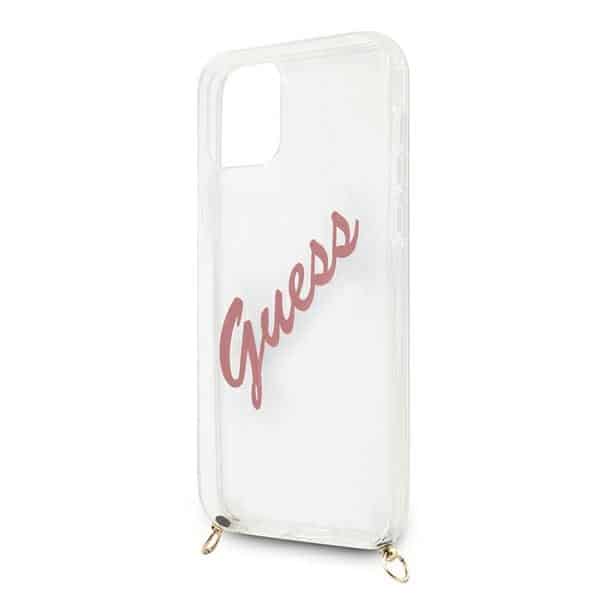 Guess Script vintage - θήκη για Apple iPhone 12 mini - Ροζ - Image 5