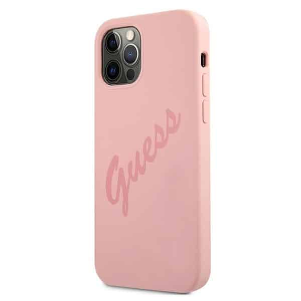 Guess Script vintage - θήκη για Apple iPhone 12 Pro Max - Ροζ - Image 2