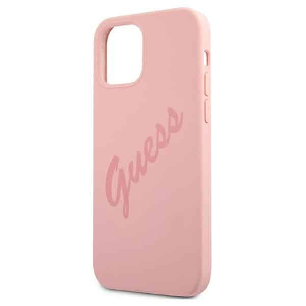 Guess Script vintage - θήκη για Apple iPhone 12 Pro Max - Ροζ - Image 6