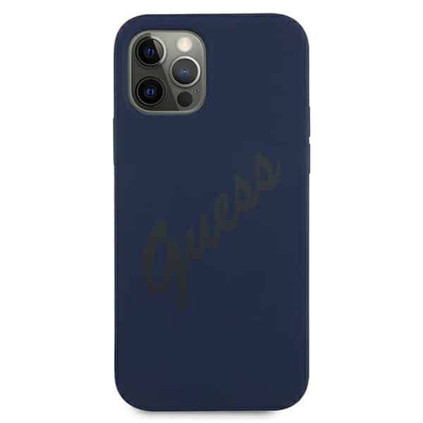 Guess Script vintage - θήκη για Apple iPhone 12/12 Pro 6,1 - Μπλε - Image 3