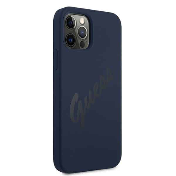 Guess Script vintage - θήκη για Apple iPhone 12/12 Pro 6,1 - Μπλε - Image 4