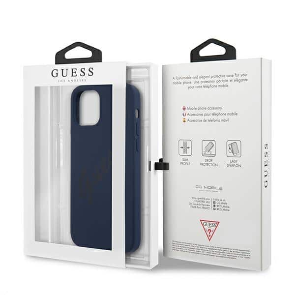 Guess Script vintage - θήκη για Apple iPhone 12/12 Pro 6,1 - Μπλε - Image 8