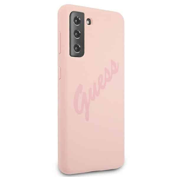 Guess Script vintage - θήκη για Samsung Galaxy S21+ 5G - Ροζ - Image 4