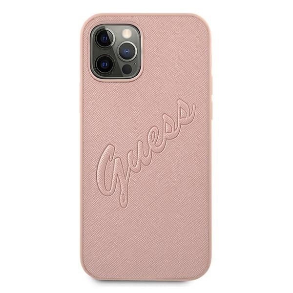 Guess Vintage - θήκη για Apple iPhone 12/12 Pro 6,1 - Ροζ - Image 3