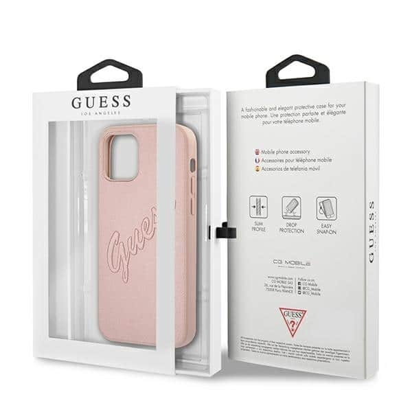 Guess Vintage - θήκη για Apple iPhone 12/12 Pro 6,1 - Ροζ - Image 8