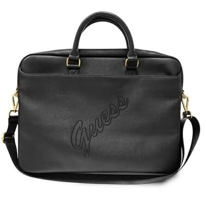 Guess Τσάντα GUCB15PUSASBK 16" μαύρο/black Saffiano Script
