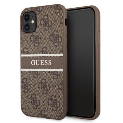 Guess Stripe - θήκη για Apple iPhone 11 - Καφέ
