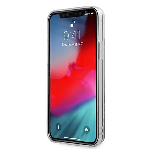 Guess 4G Big Liquid Glitter - θήκη για Apple iPhone 12 Pro Max - Ασημί - Image 5