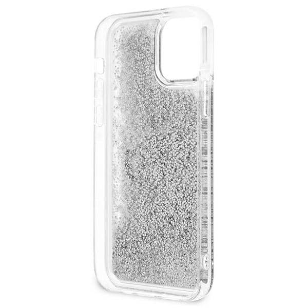 Guess 4G Big Liquid Glitter - θήκη για Apple iPhone 12 Pro Max - Ασημί - Image 7
