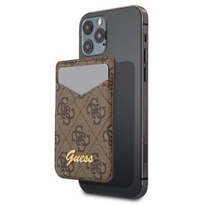 Guess Wallet Card Slot GUWMS4GTLBR MagSafe 4G Καφέ/brown