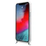 Guess GUHCP12MKC4GSSI iPhone 12/12 Pro 6,1" Transparent hardcase 4G Silver Chain - Image 5