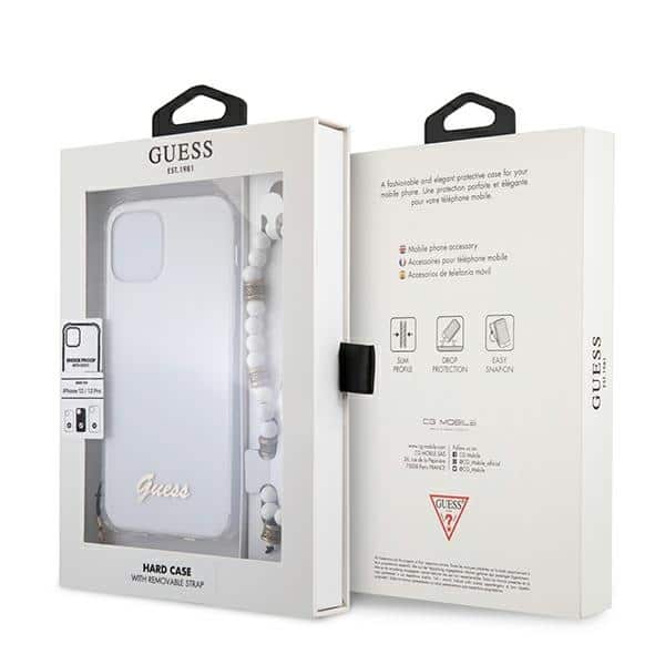 Guess White Pearl - θήκη για Apple iPhone 12/12 Pro 6,1 - Διάφανο - Image 8