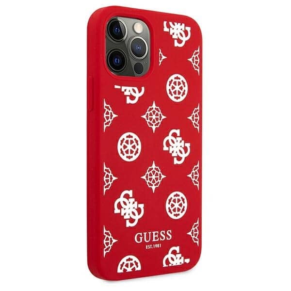 Guess Peony Collection - θήκη για Apple iPhone 12 Pro Max - Κόκκινο - Image 4
