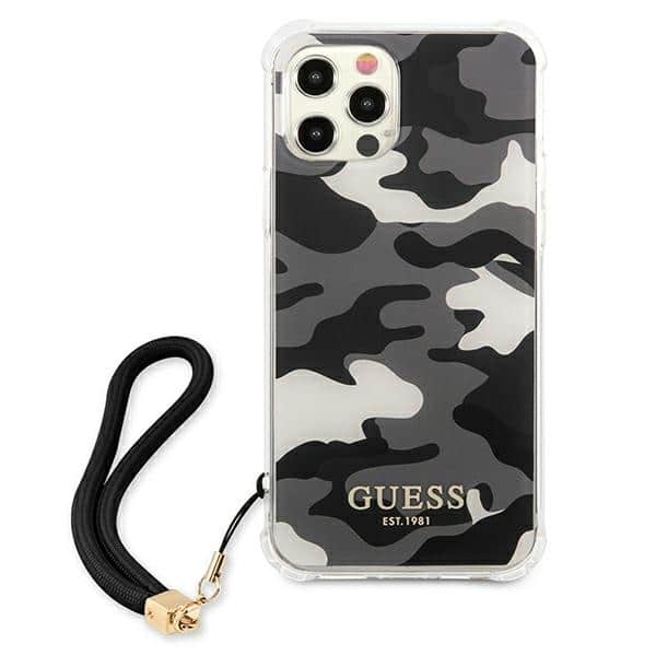 Guess Camo - θήκη για Apple iPhone 12/12 Pro - Μαύρο - Image 3