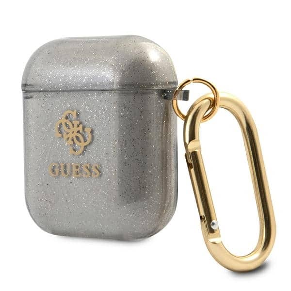 Guess GUA2UCG4GK AirPods 1/2 cover μαύρο/black Glitter Collection - Image 3