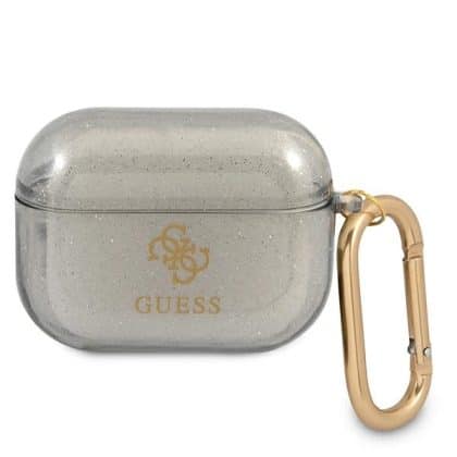 Guess GUAPUCG4GK AirPods Pro cover μαύρο/black Glitter Collection