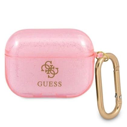 Guess GUAPUCG4GP AirPods Pro cover ροζ/pink Glitter Collection