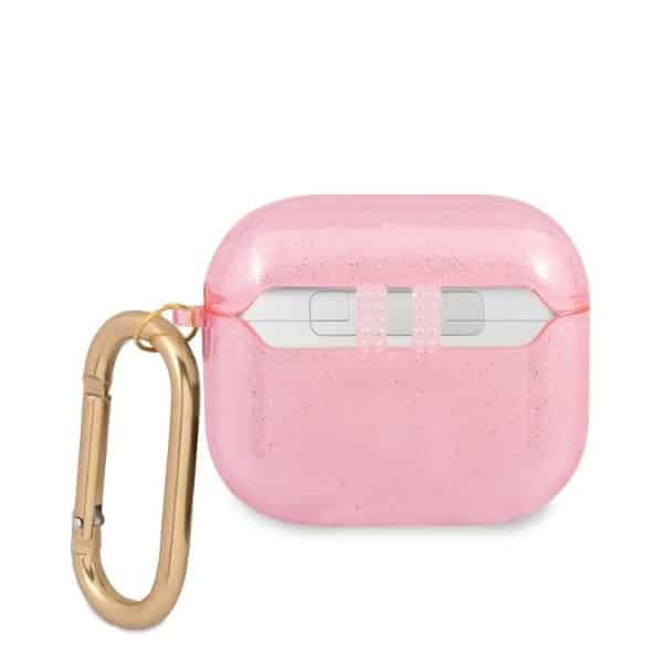 Guess GUA3UCG4GP AirPods 3 cover ροζ/pink Glitter Collection - Image 2
