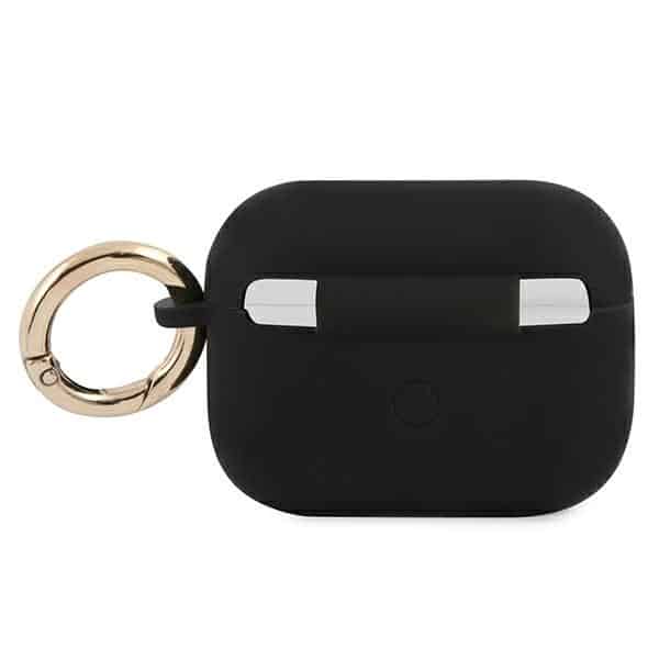 Guess GUAPSSSK AirPods Pro cover μαύρο/black Silicone Vintage Script - Image 2