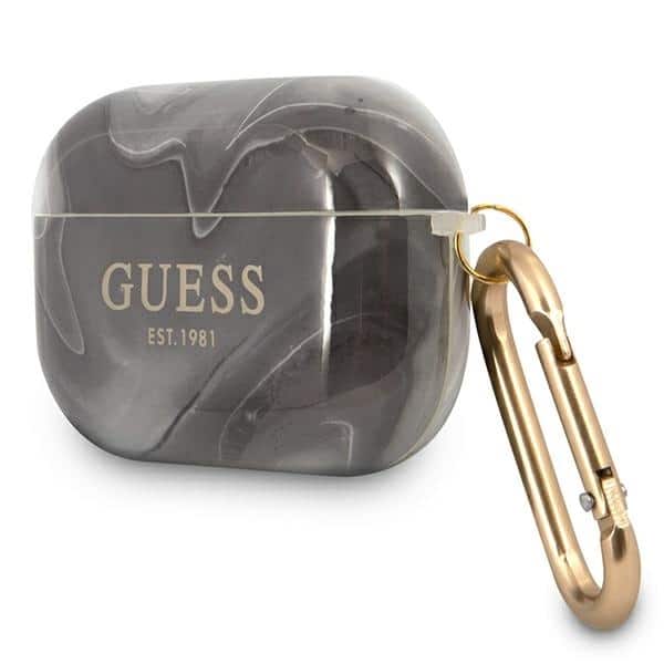 Guess GUAPUNMK AirPods Pro cover μαύρο/black Marble Collection - Image 3