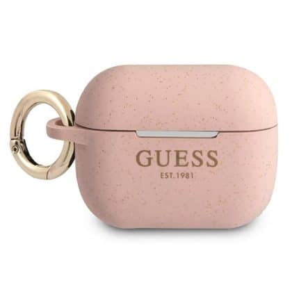 Guess GUAPSGGEP AirPods Pro cover ροζ/pink Silicone Glitter