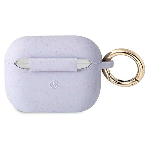 Guess GUAPSGGEU AirPods Pro cover purpurowy/purple Silicone Glitter - Image 2