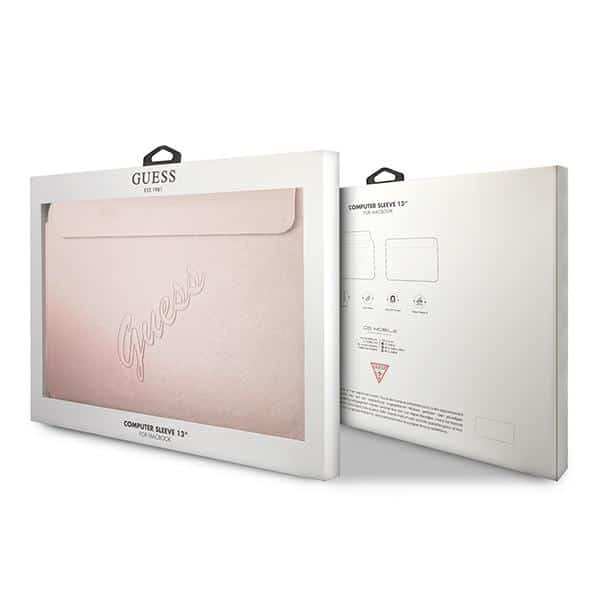 Guess Θήκη GUCS13PUSASPI 13" ροζ /pink Saffiano Script - Image 5