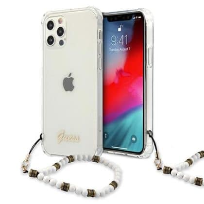 Guess White Pearl - θήκη για Apple iPhone 12 Pro Max - Διάφανο