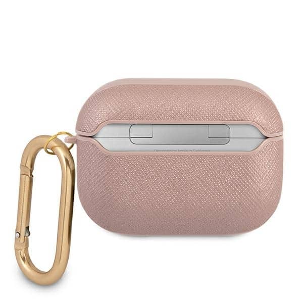 Guess GUAPSASMP AirPods Pro cover ροζ/pink Saffiano Script Metal Collection - Image 2
