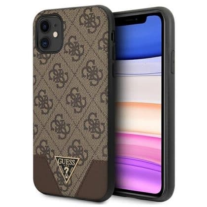 Guess Triangle Collection - θήκη για Apple iPhone 11 - Καφέ