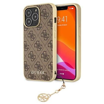 Guess Charms Collection - θήκη για Apple iPhone 13 Pro / - Καφέ