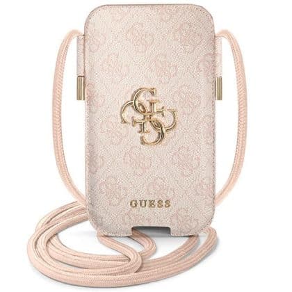 Guess Τσάντα GUPHL4GMGPI 6,7" ροζ/pink hardcase 4G Big Metal Logo