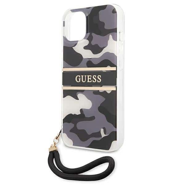 Guess Camo Strap Collection - θήκη για Apple iPhone 13 mini - Μαύρο - Image 6