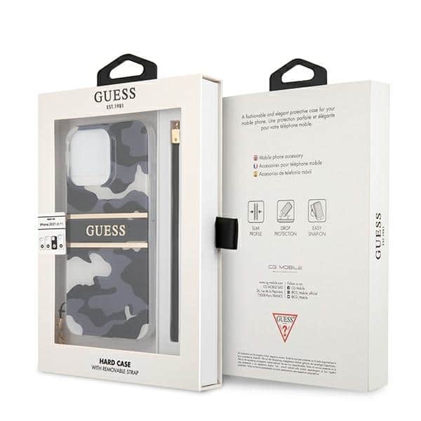 Guess Camo Strap Collection - θήκη για Apple iPhone 13 Pro / - Μαύρο - Image 8