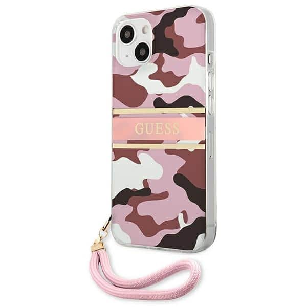 Guess Camo Strap Collection - θήκη για Apple iPhone 13 mini - Ροζ - Image 2