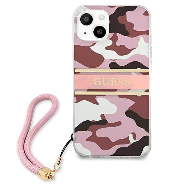 Guess Camo Strap Collection - θήκη για Apple iPhone 13 mini - Ροζ - Image 3