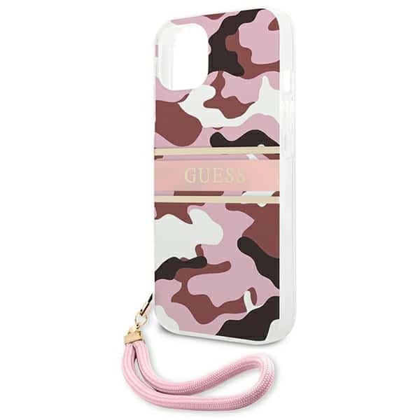 Guess Camo Strap Collection - θήκη για Apple iPhone 13 mini - Ροζ - Image 6