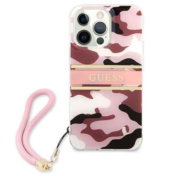 Guess Camo Strap Collection - θήκη για Apple iPhone 13 Pro / - Ροζ - Image 3
