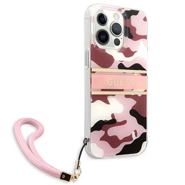 Guess Camo Strap Collection - θήκη για Apple iPhone 13 Pro / - Ροζ - Image 4