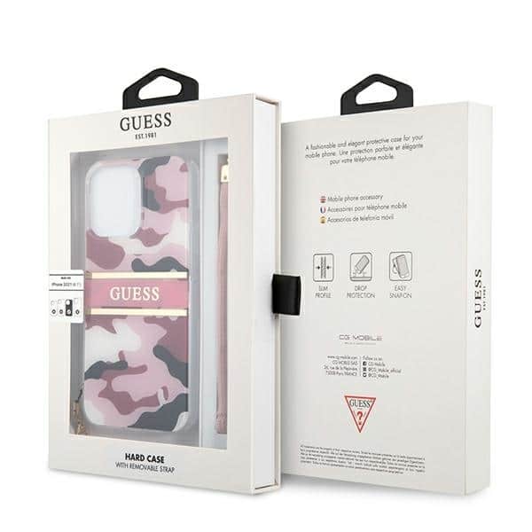 Guess Camo Strap Collection - θήκη για Apple iPhone 13 Pro / - Ροζ - Image 8