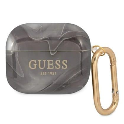 Guess GUA3UNMK AirPods 3 cover μαύρο/black Marble Collection