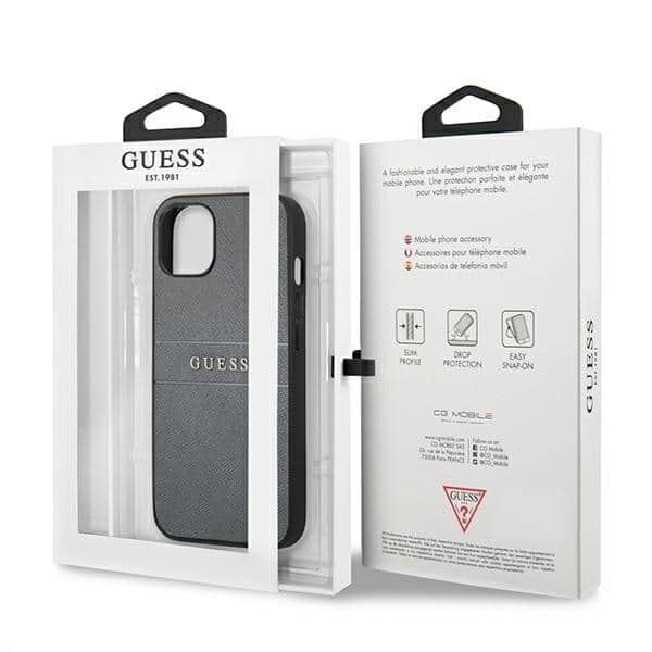 Guess Saffiano Strap - θήκη για Apple iPhone 13 mini - Γκρι - Image 8
