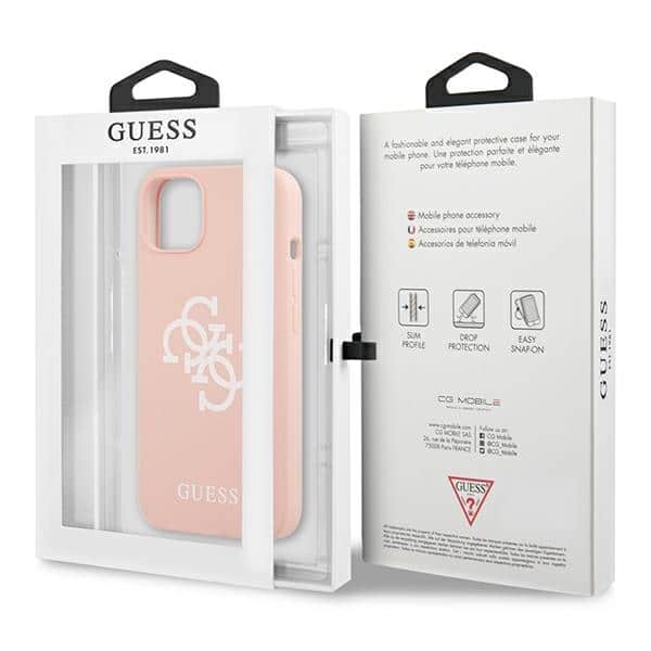 Guess Silicone - θήκη για Apple iPhone 13 mini - Ροζ - Image 8
