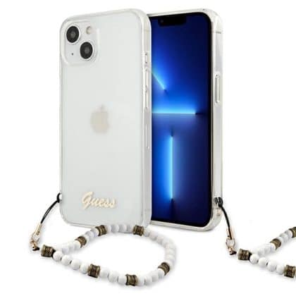 Guess White Pearl - θήκη για Apple iPhone 13 - Διάφανο