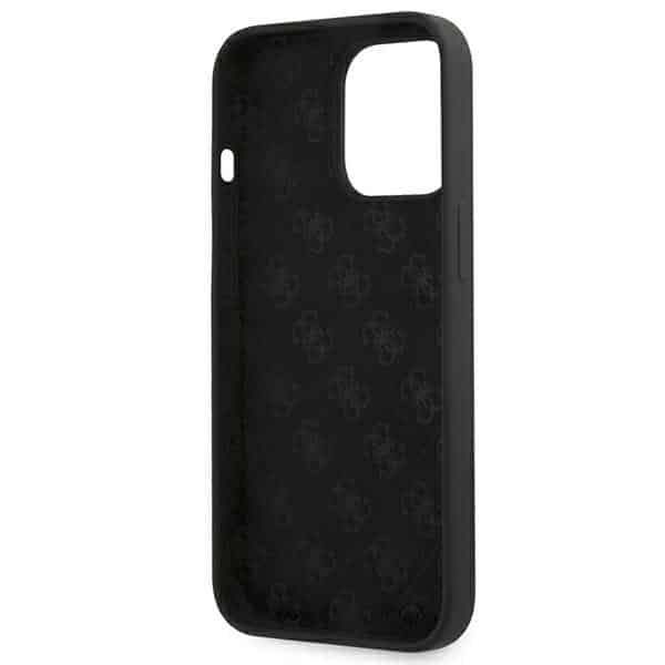 Guess Silicone Script Gold Logo - θήκη για Apple iPhone 13 Pro Max - Μαύρο - Image 7