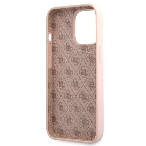 Guess Silicone Script Gold Logo - θήκη για Apple iPhone 13 Pro / - Ροζ - Image 7